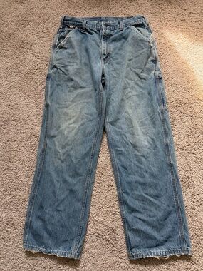 Carhartt FR 33x32 Flame Resistant Men’s Carpenter Blue Denim Jeans